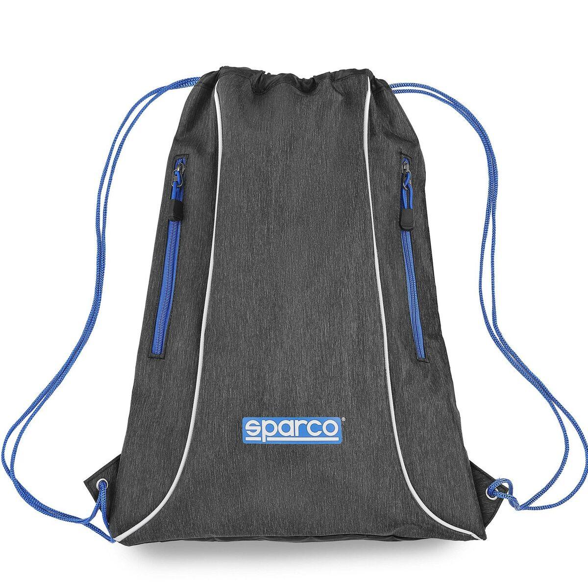 Gymnastiktaske med snore Sparco - blå/sort 48 × 35 cm