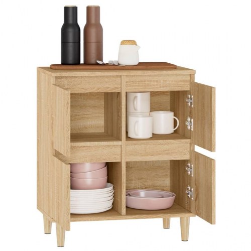 Skænk 60×35×70 cm i konstrueret træ - sonoma-eg
