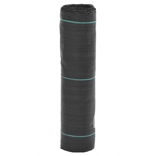 Ukrudtsdug 0,5 × 25 m - sort PP, 100 g/m²