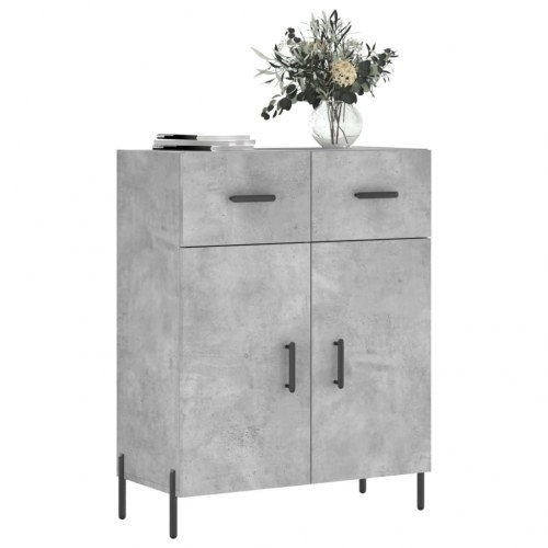 Skænk med 2 skuffer og 2 låger 69,5 x 34 x 90 cm - betongrå