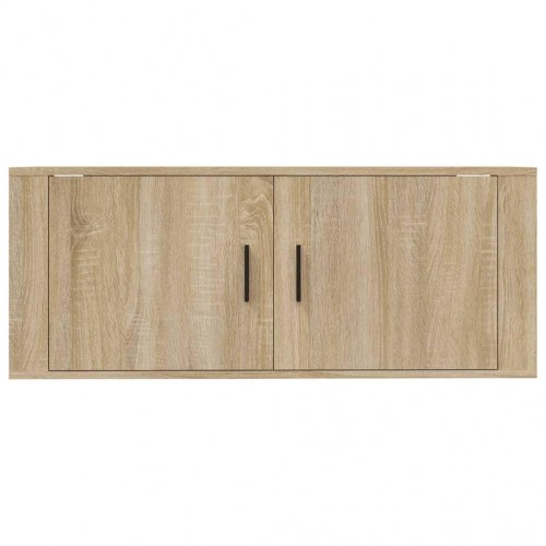 Væghængt tv-skab 100×34,5×40 cm - sonoma eg