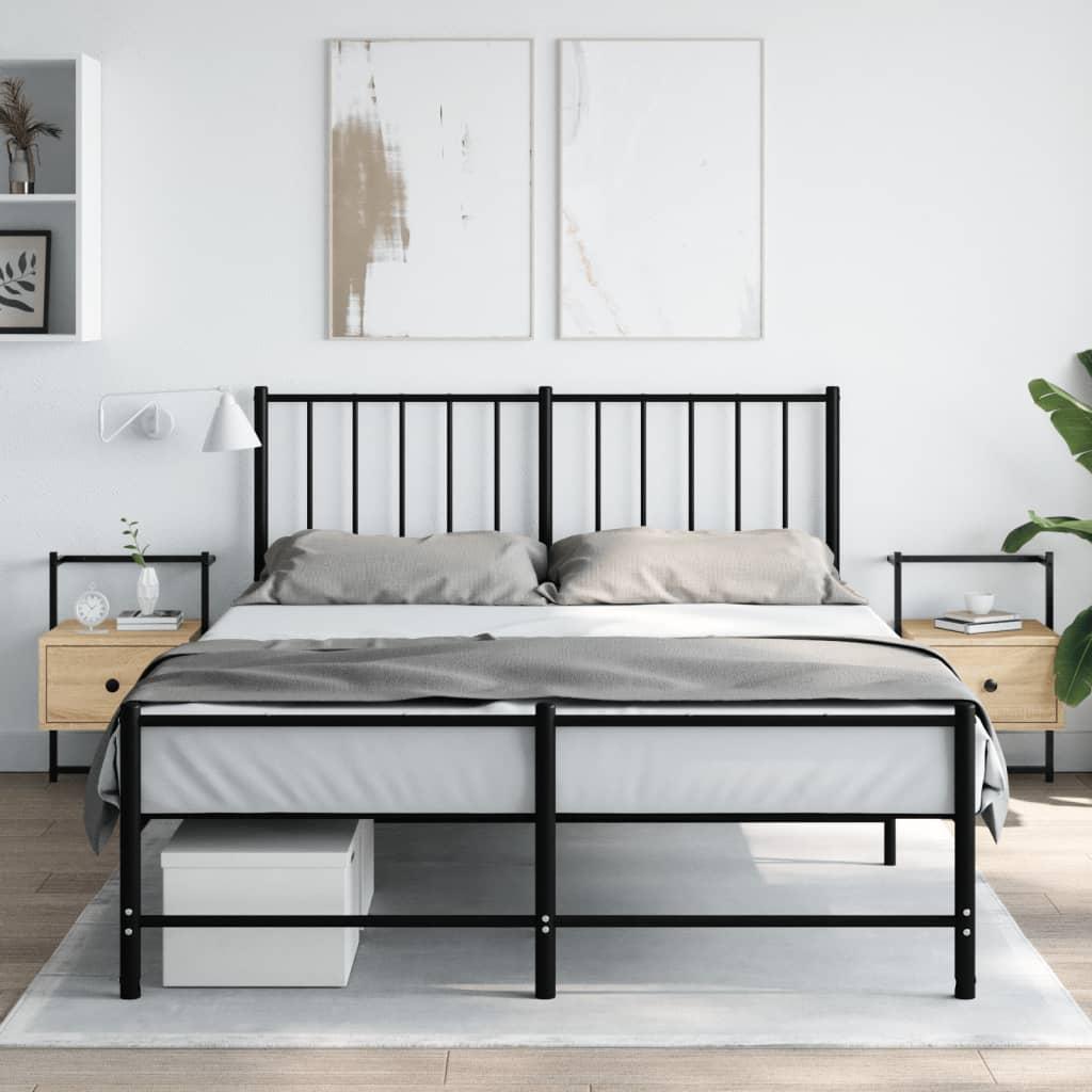 Sengeborde til væg 2 stk. 35x30x51 cm konstrueret træ sonoma-eg