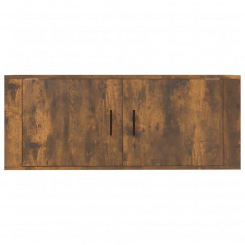 Væghængt tv-skab 100×34,5×40 cm - røget egetræ