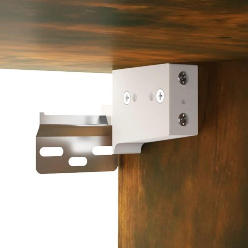 Væghængt tv-skab 100×34,5×40 cm - røget egetræ