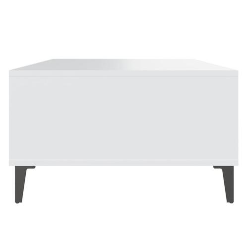 Sofabord 103,5x60x35 cm konstrueret træ hvid