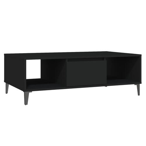 Sofabord 103,5x60x35 cm konstrueret træ sort