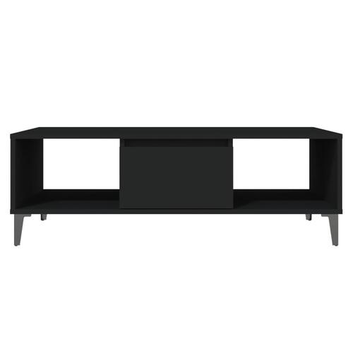 Sofabord 103,5x60x35 cm konstrueret træ sort