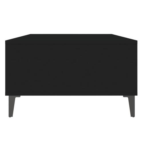 Sofabord 103,5x60x35 cm konstrueret træ sort