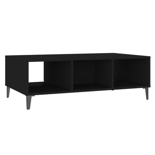 Sofabord 103,5x60x35 cm konstrueret træ sort