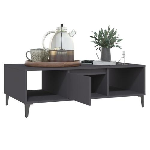 Sofabord 103,5x60x35 cm konstrueret træ grå