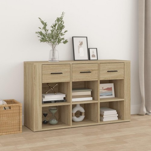Skænk 100×30×59,5 cm i konstrueret træ - sonoma-eg