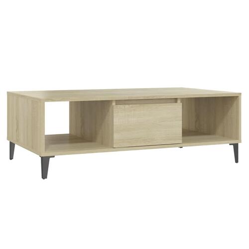 Sofabord 103,5x60x35 cm konstrueret træ sonoma-eg