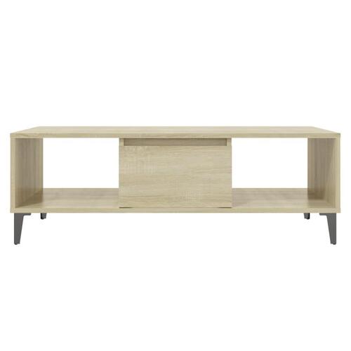 Sofabord 103,5x60x35 cm konstrueret træ sonoma-eg