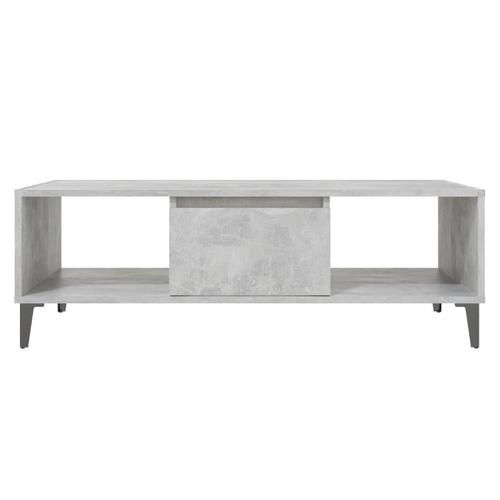 Sofabord 103,5x60x35 cm konstrueret træ betongrå