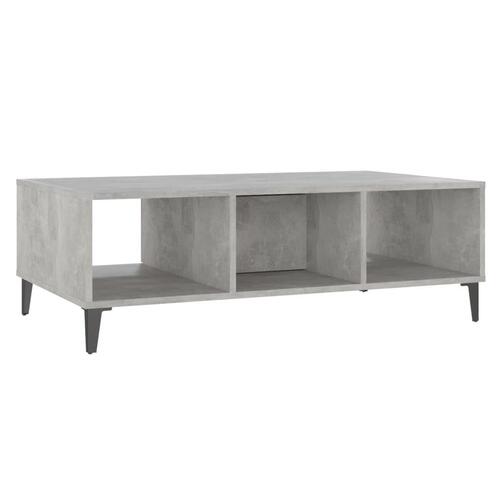 Sofabord 103,5x60x35 cm konstrueret træ betongrå