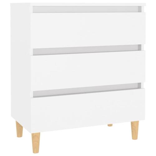 Skænk 60x35x69 cm konstrueret træ hvid