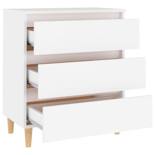 Skænk 60x35x69 cm konstrueret træ hvid