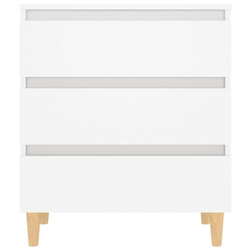 Skænk 60x35x69 cm konstrueret træ hvid