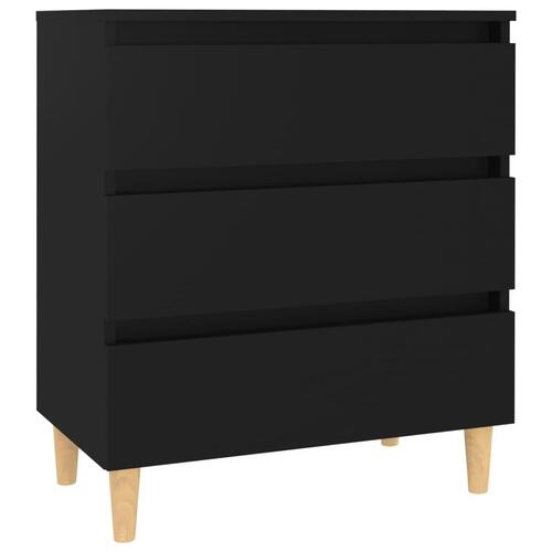 Skænk 60x35x69 cm konstrueret træ sort