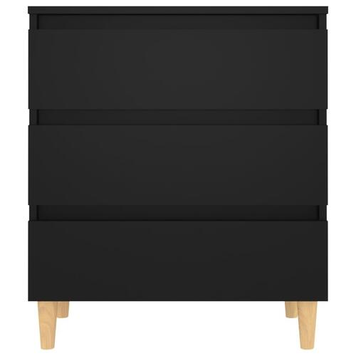 Skænk 60x35x69 cm konstrueret træ sort