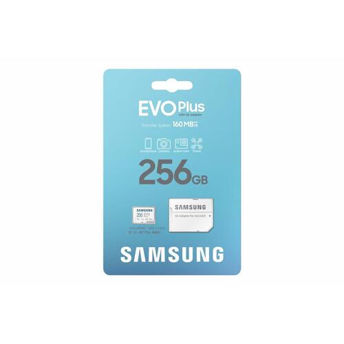 Samsung EVO Plus microSD-kort 256 GB med SD-adapter (2023)