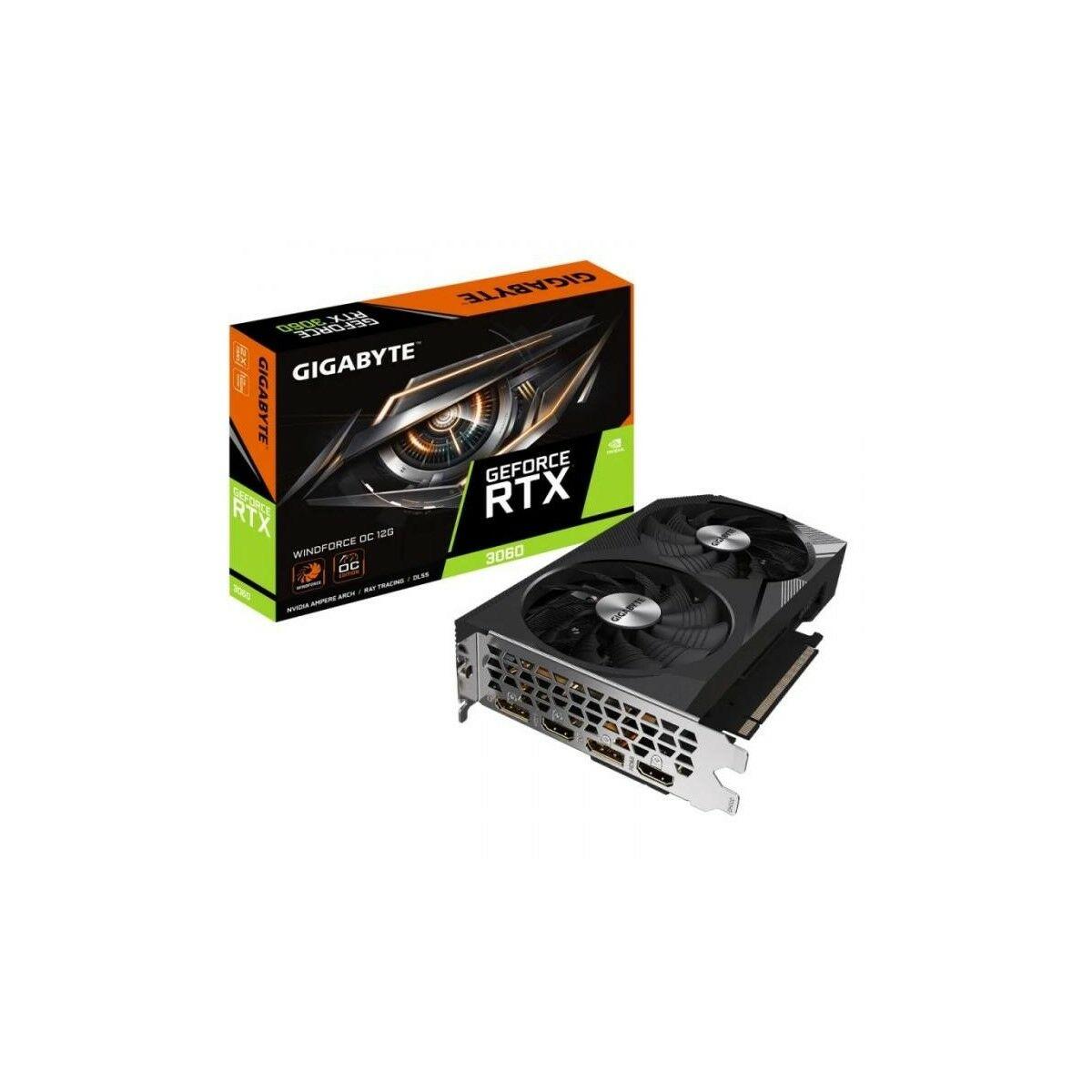 Gigabyte GeForce RTX 3060 12 GB GDDR6 (GV-N3060WF2OC-12GD) grafikkort