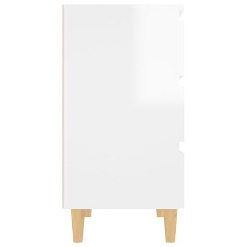 Skænk 60x35x69 cm spånplade hvid højglans