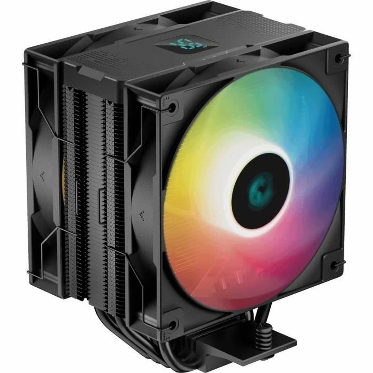 DEEPCOOL AG400 Digital Plus CPU-køler - sort, ARGB, 120 mm billede