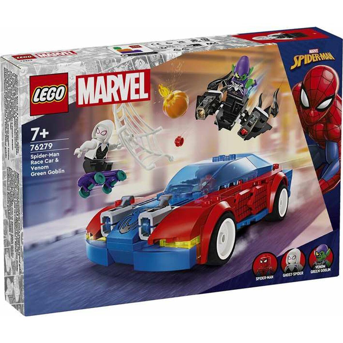 Lego Marvel Spider-Man Racerbil med Venom Green Goblin - multifarvet byggesæt (7+)