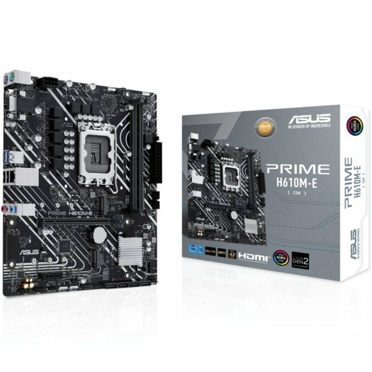 ASUS PRIME H610M-E-CSM Bundkort - Intel H610 - Intel LGA1700 socket - DDR5 RAM - Micro-ATX