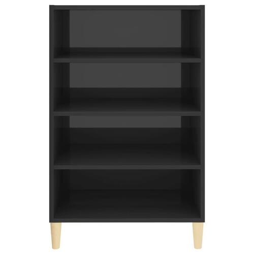 Skænk 57x35x90 cm konstrueret træ grå højglans