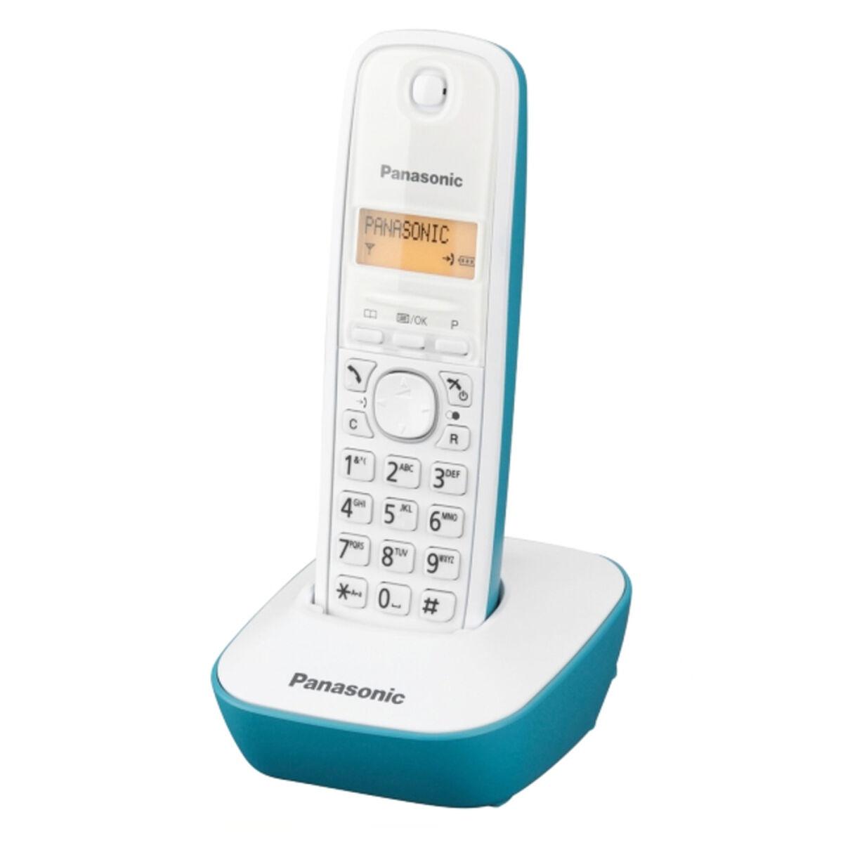 Panasonic KX-TG1611SPC trådløs DECT-telefon - hvid/turkis