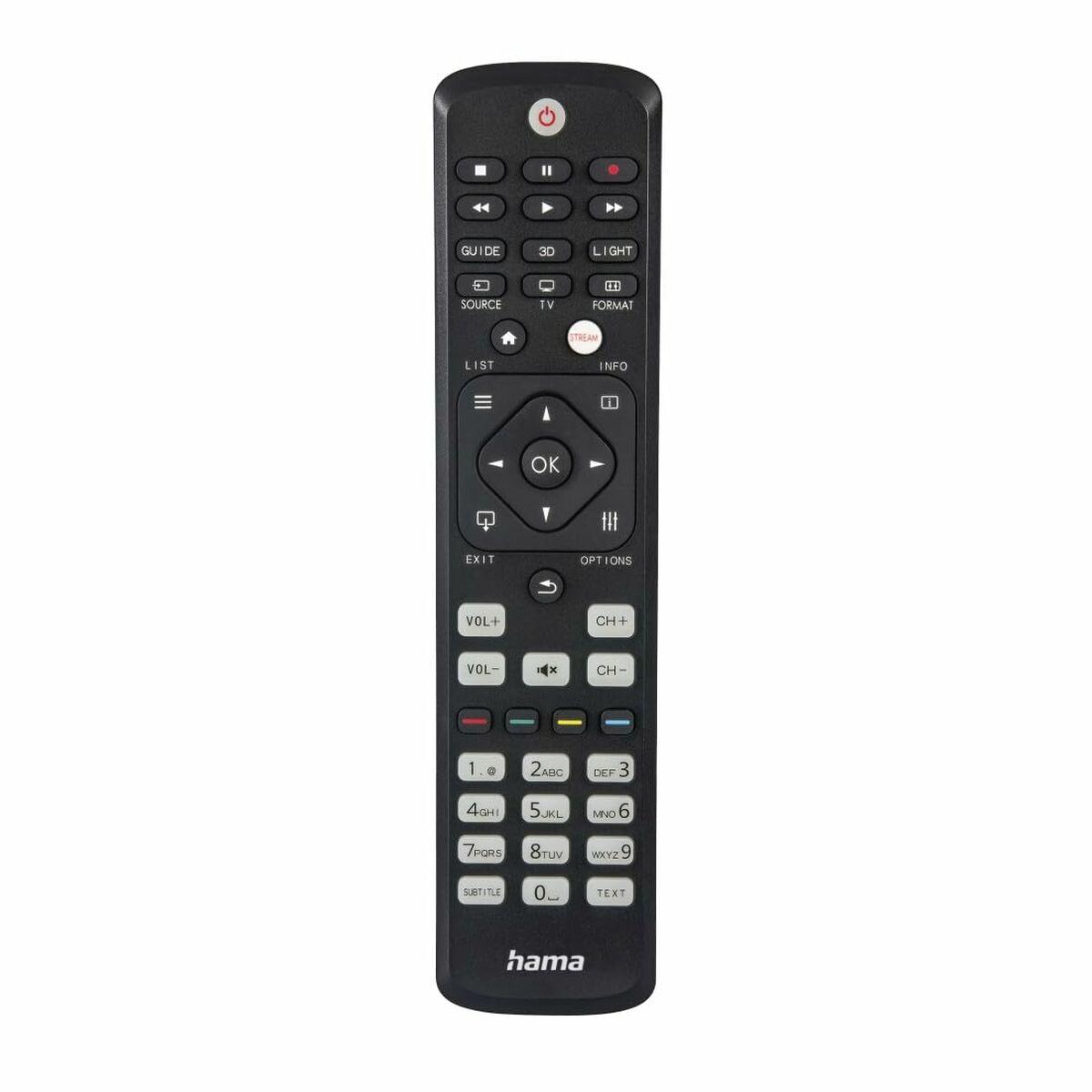 Hama Universal Remote Control for Panasonic TVs IR Learning Function Illuminated Keys