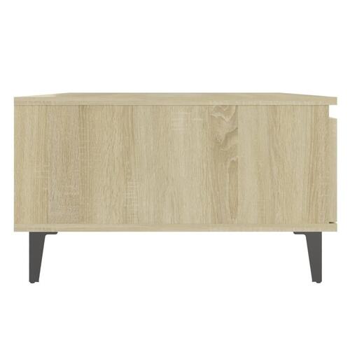 Sofabord 90x60x35 cm konstrueret træ sonoma-eg