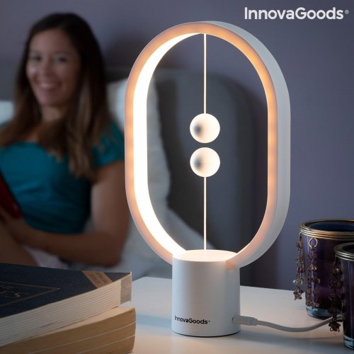 Bordlampe LED med magnetisk switch - Magilum, hvid