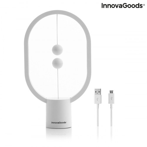 Bordlampe LED med magnetisk switch - Magilum, hvid