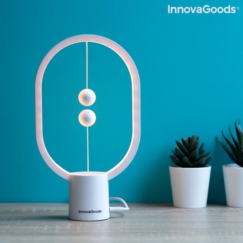 Bordlampe LED med magnetisk switch - Magilum, hvid