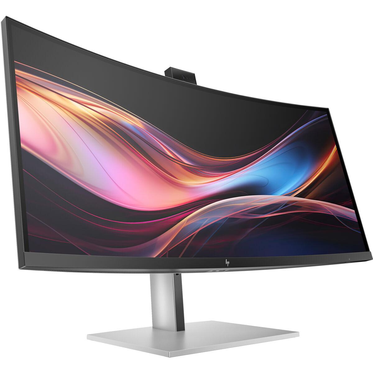 HP 34" kurvet skærm - Wide Quad HD, 120 Hz, USB‑C/Thunderbolt billede