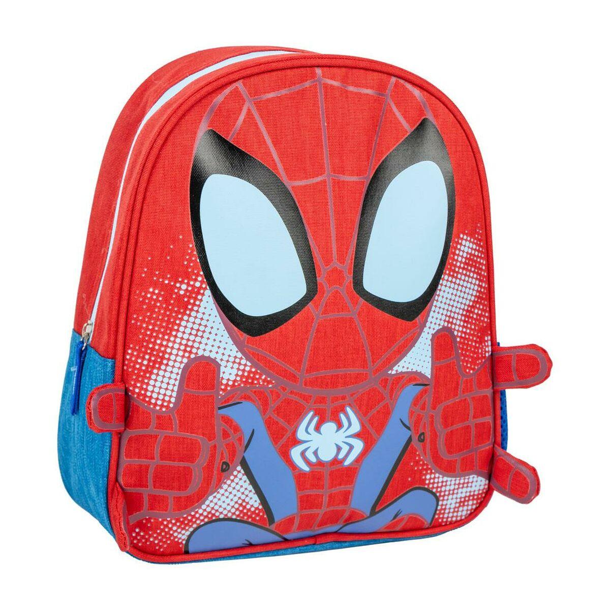 Børnerygsæk Spidey - rød skoletaske i polyester
