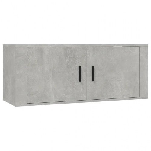 Væghængt tv-skab 100×34,5×40 cm - betongrå