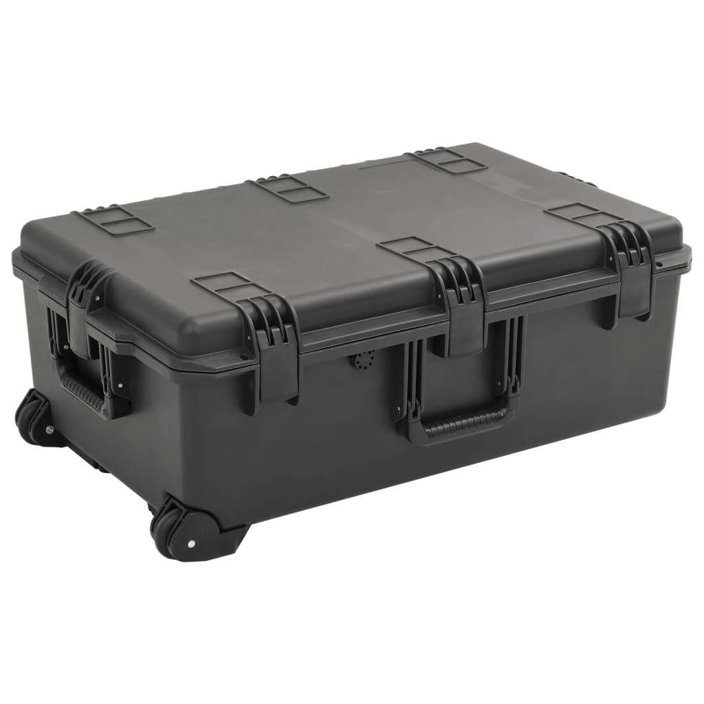 Transportabel flightcase 79,5x51,5x30,5 cm PP sort billede
