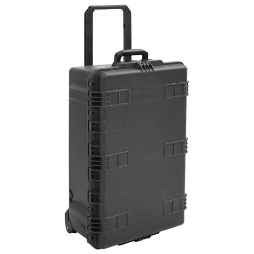 Flightcase med skumindsats 79,5 x 51,5 x 30,5 cm - sort