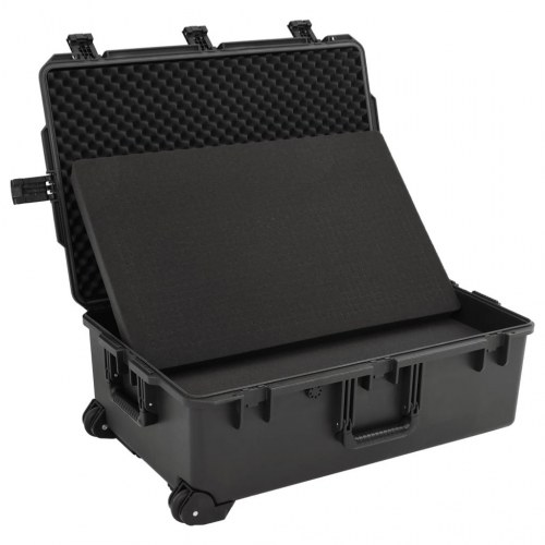 Flightcase med skumindsats 79,5 x 51,5 x 30,5 cm - sort
