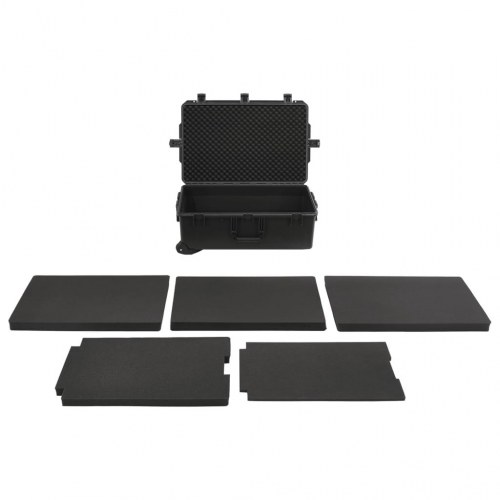 Flightcase med skumindsats 79,5 x 51,5 x 30,5 cm - sort