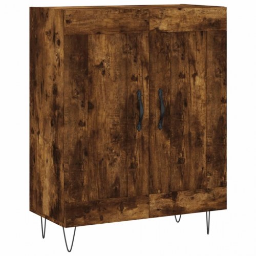 Højskab 69,5 x 34 x 180 cm i konstrueret træ - røget egetræ