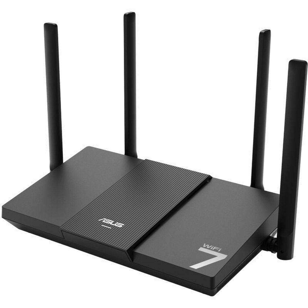 WiFi router Asus sort - Ethernet LAN (90IG09U0-MO3S00) billede