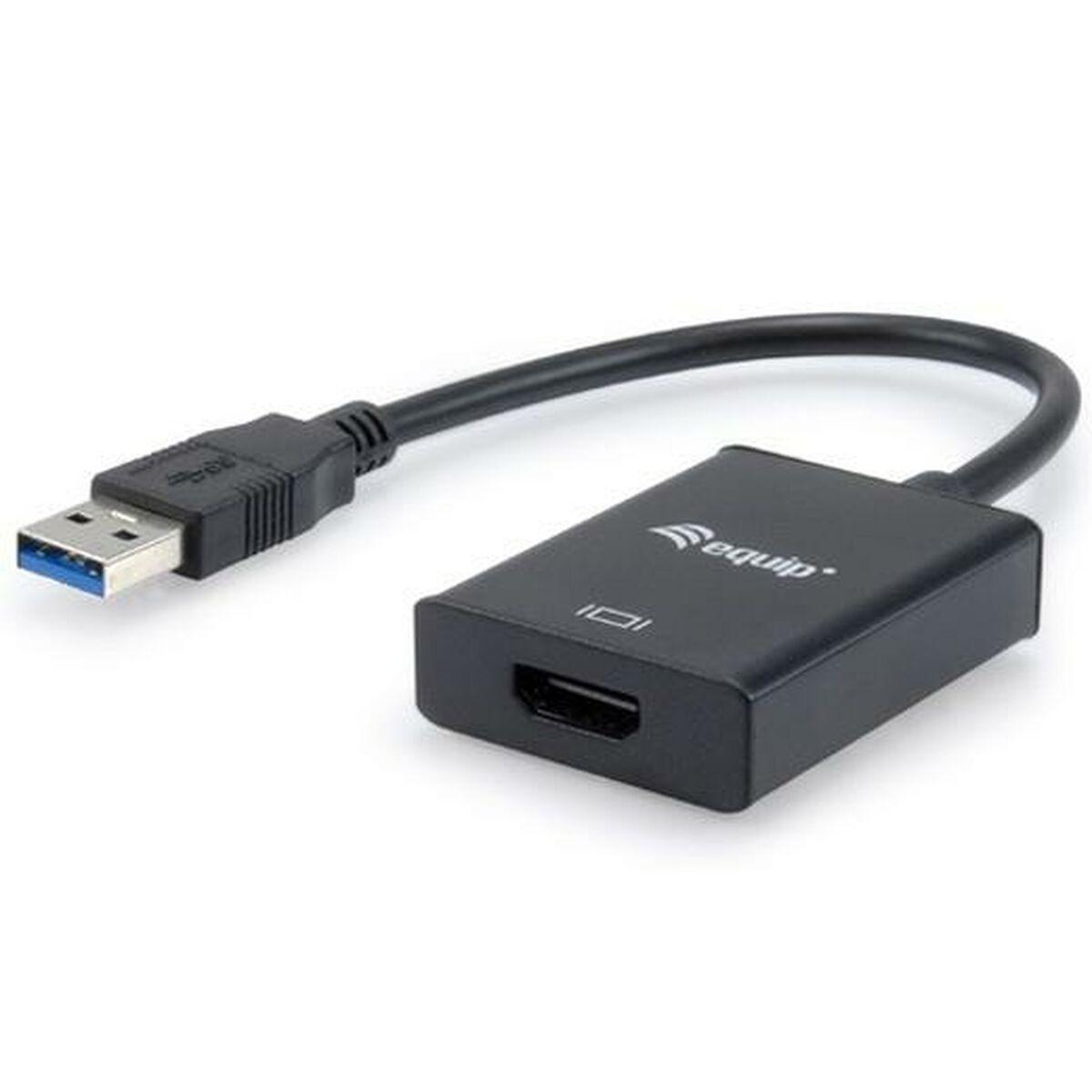 Equip USB 3.0 til HDMI-adapter - sort
