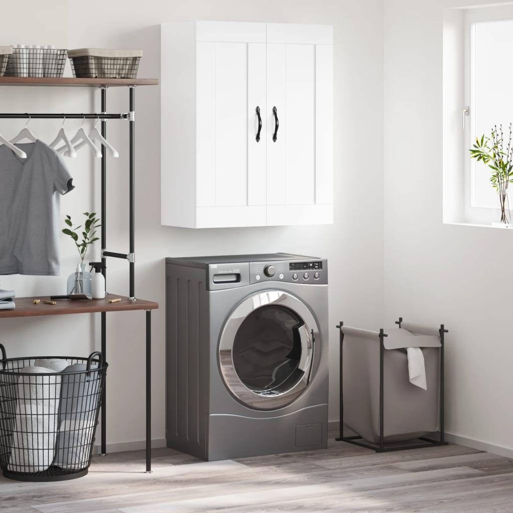 Vægskab 69,5x34x90 Cm Konstrueret Træ - Hvid