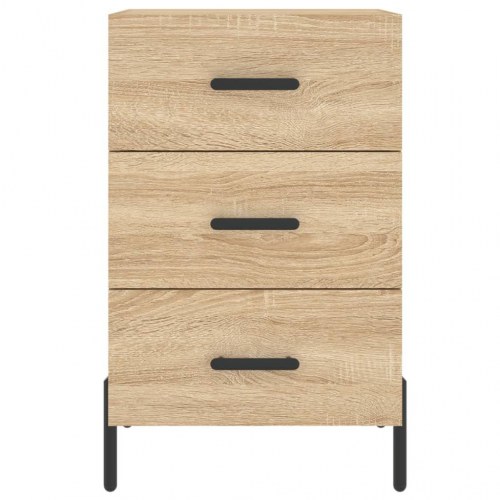 Sengebord 40×40×66 cm i konstrueret træ - sonoma-eg
