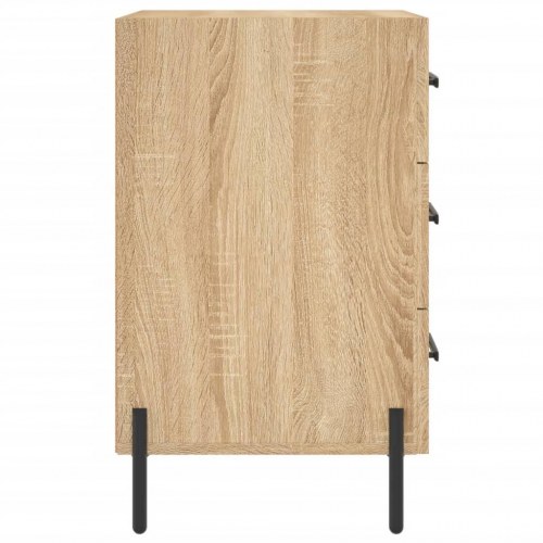 Sengebord 40×40×66 cm i konstrueret træ - sonoma-eg